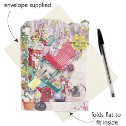 Florist & Flower Cart Swing Card- Greeting Cards