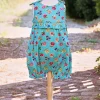 Flower Toss Turquoise Baby Bubble (12M-18M)- Childrenswear