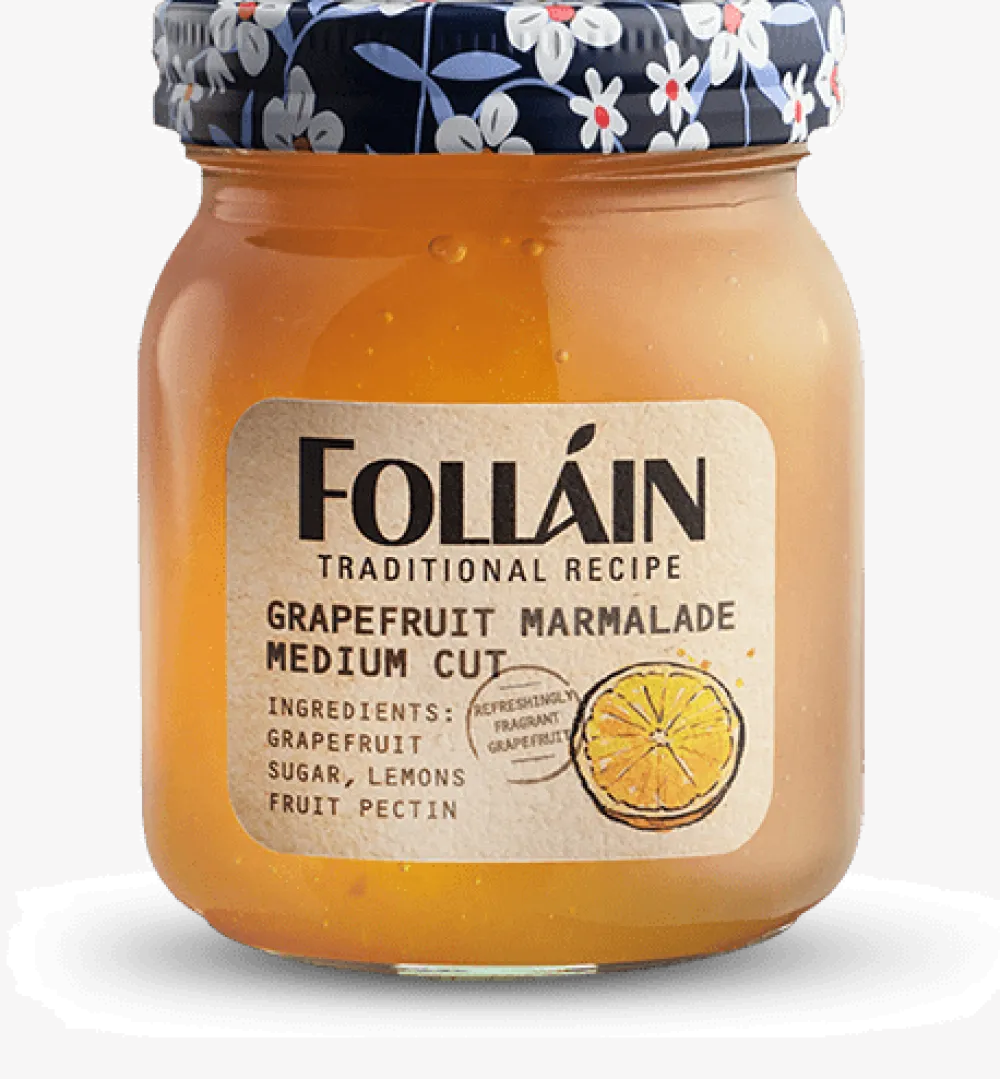 Follain Folláin Grapefruit Marmalade Medium Cut- Jams & Marmalade