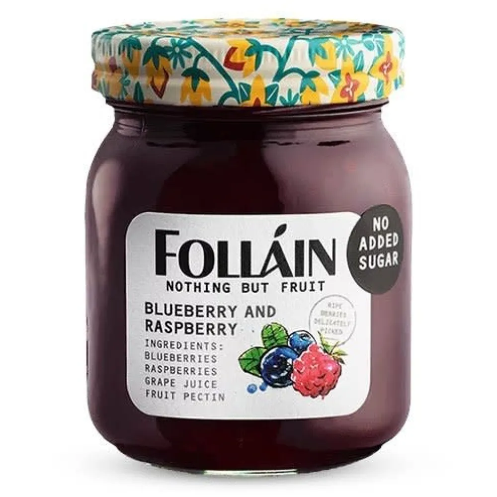 Follain Folláin Nothing But Fruit Blueberry & Raspberry Jam- Jams & Marmalade