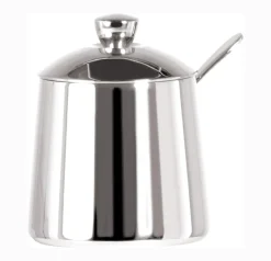 Frieling Sugar Bowl & Spoon with Mirror Finish- Creamers & Sugar Bowls
