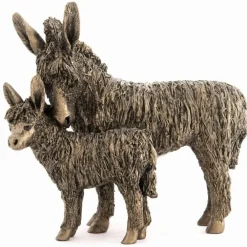 Frith Sculpture Donkey & Foal Standing Sculpture- Home Accents|Frith Sculpture