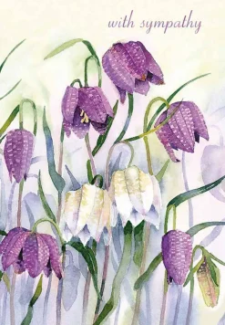 Fritillary Lawn Sympathy Card- Greeting Cards