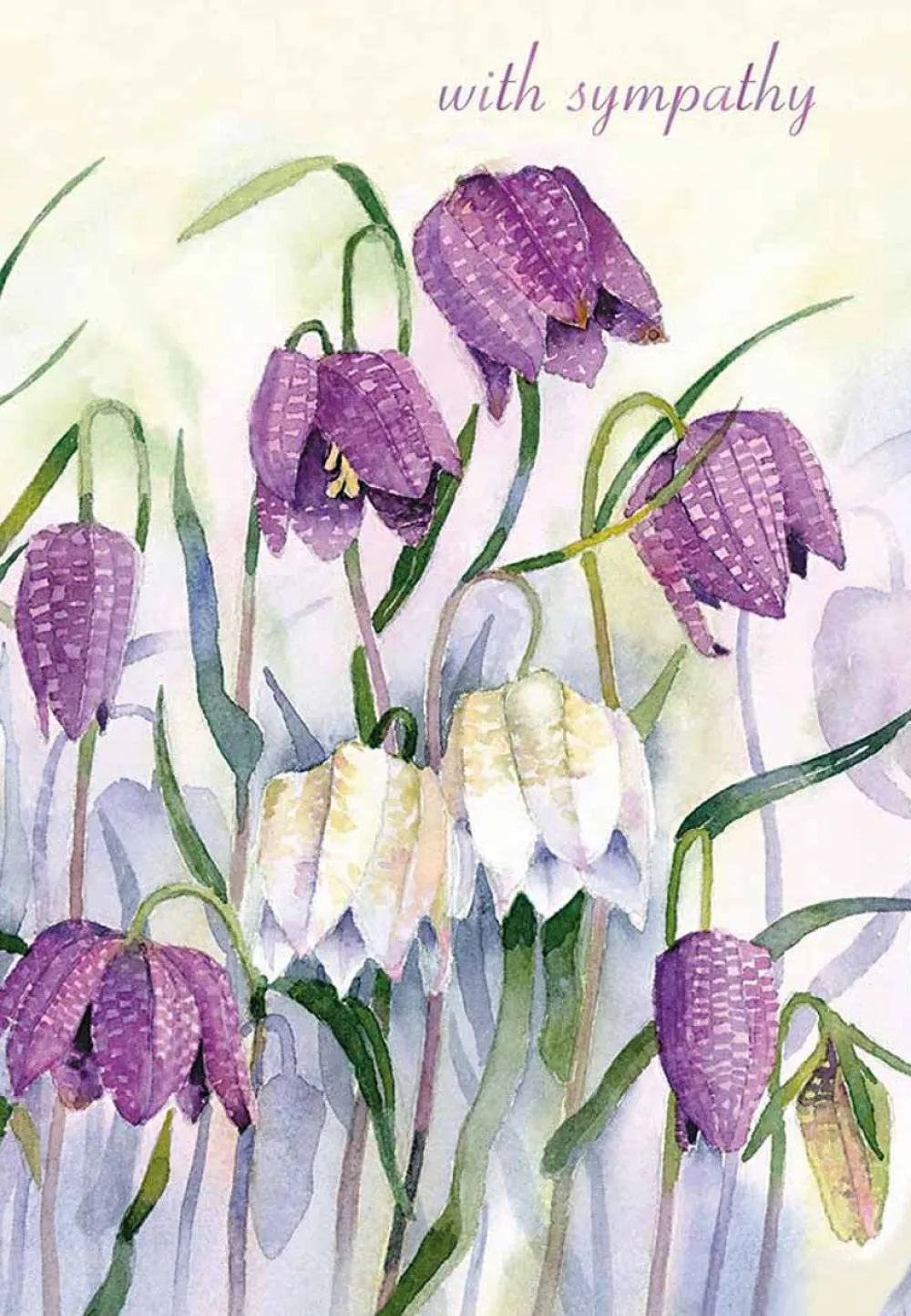 Fritillary Lawn Sympathy Card- Greeting Cards