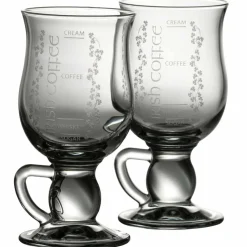 Galway Crystal Irish Coffee Glasses Pair- Galway Crystal|Glasses & Steins