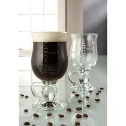 Galway Crystal Irish Coffee Glasses Pair- Galway Crystal|Glasses & Steins