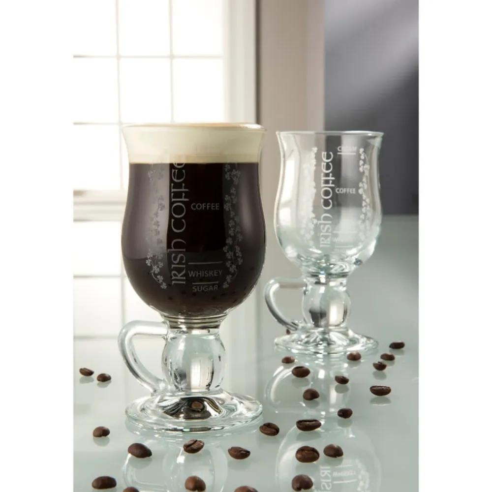 Galway Crystal Irish Coffee Glasses Pair- Galway Crystal|Glasses & Steins