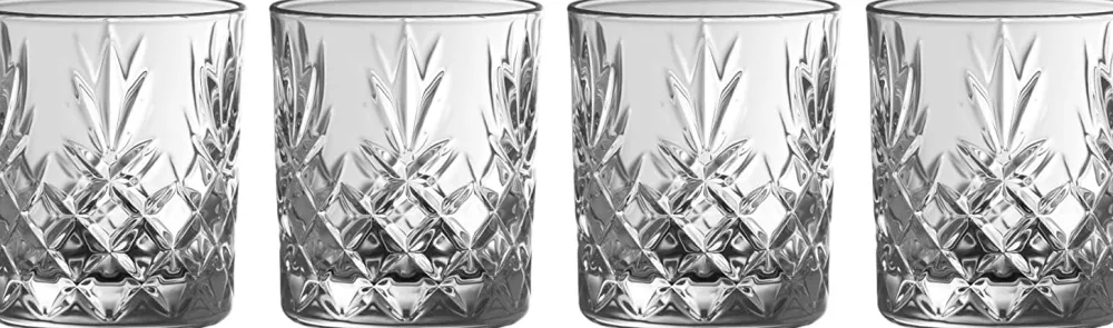 Galway Crystal Renmore Double Old Fashioned Tumblers Set- Galway Crystal|Glasses & Steins