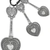 GANZ Heart-Shaped Measuring Spoons Set- Kitchen Tools
