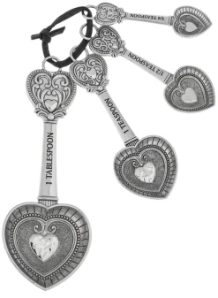GANZ Heart-Shaped Measuring Spoons Set- Kitchen Tools