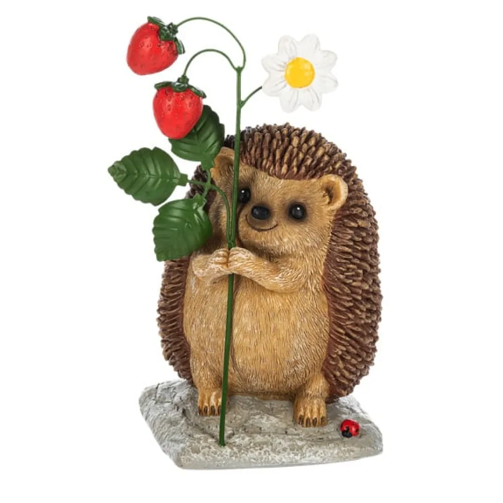 GANZ Hedgehog with Berries Figurine- Home Accents