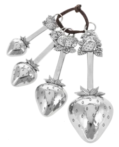 GANZ Strawberries Measuring Spoons- Kitchen Tools
