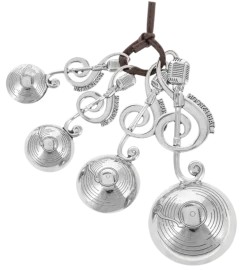 GANZ Treble Clef Microphone Measuring Spoons- Kitchen Tools