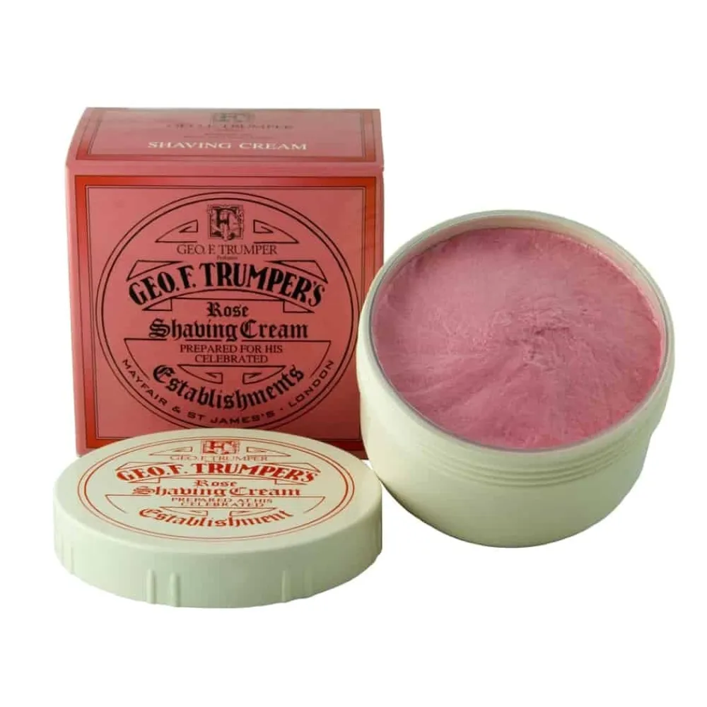 Geo. F. Trumper Rose Shaving Cream Pot- Shaving Soaps & Cream