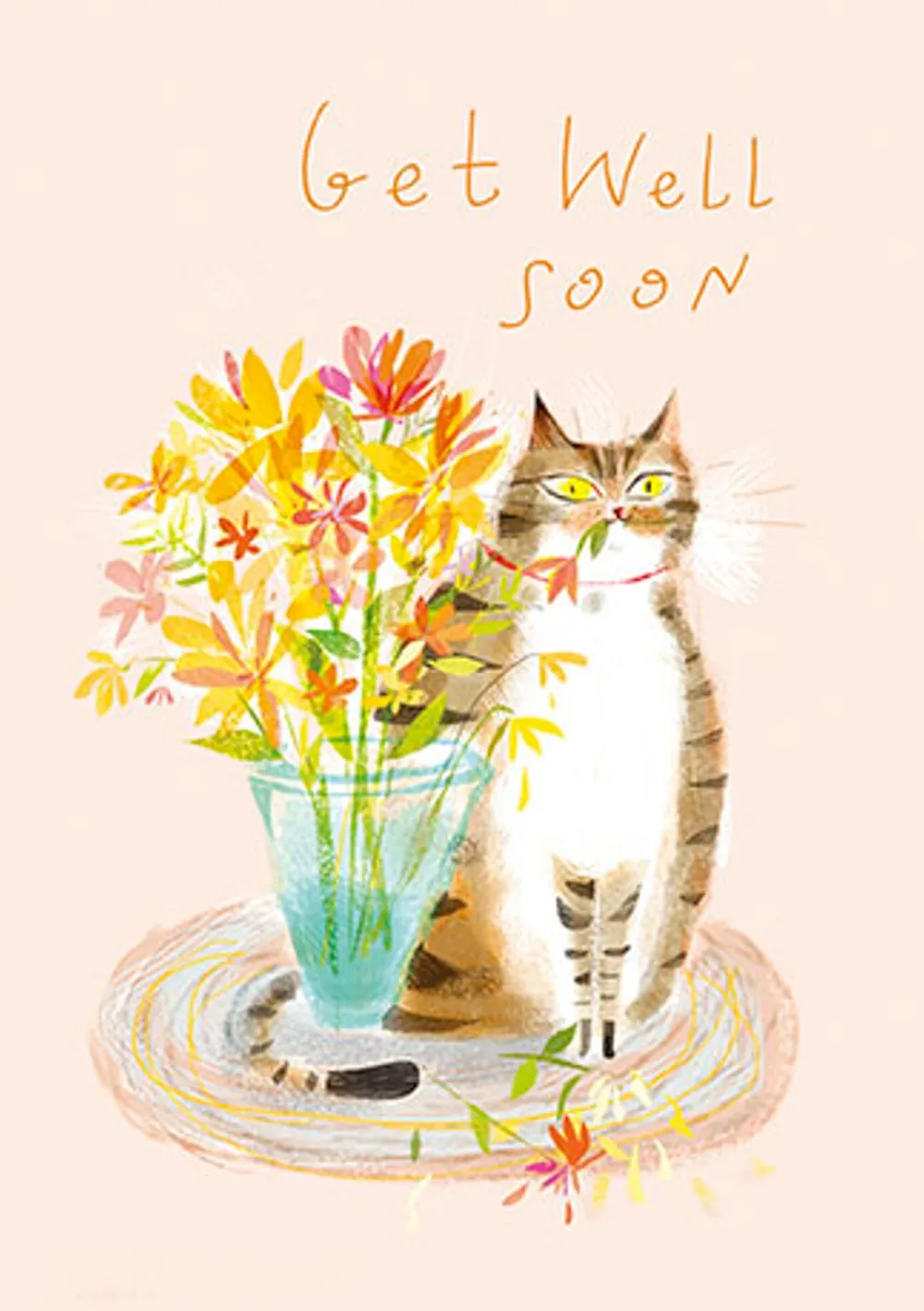 Get Well Soon Cat Card- Greeting Cards
