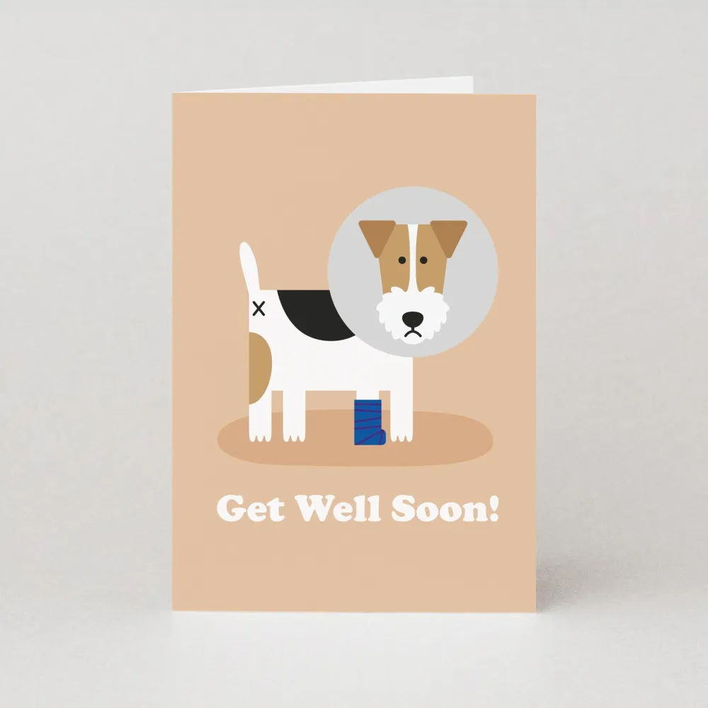Get Well Soon Dog Card- Greeting Cards