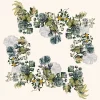 Giardino Natural 61” Square Tablecloth- Tablecloths