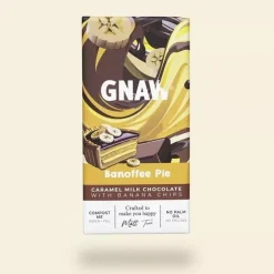 Gnaw Banoffee Pie Milk Chocolate Bar- British Chocolate