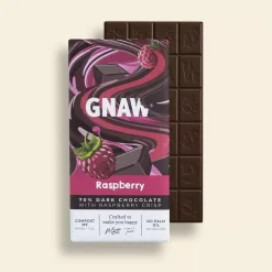 Gnaw Raspberry 70% Dark Chocolate Bar- British Chocolate