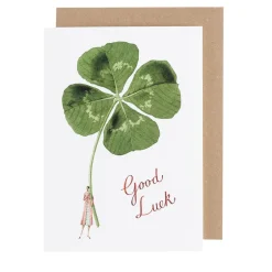 Good Luck Lady Greeting Card- Greeting Cards