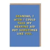 Granddad: Hearing Aid Greeting Card- Greeting Cards