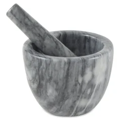 Grey Marble Mortar & Pestle- Kitchen Tools