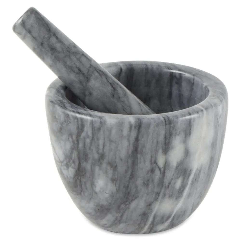 Grey Marble Mortar & Pestle- Kitchen Tools