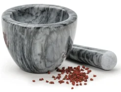 Grey Marble Mortar & Pestle- Kitchen Tools