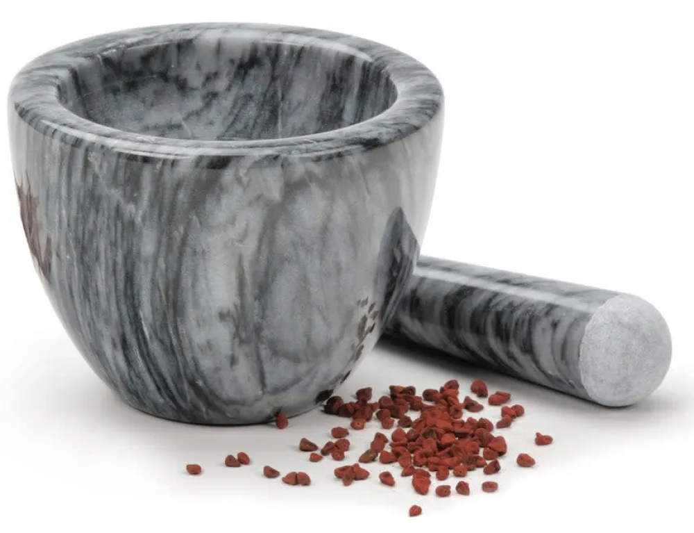 Grey Marble Mortar & Pestle- Kitchen Tools