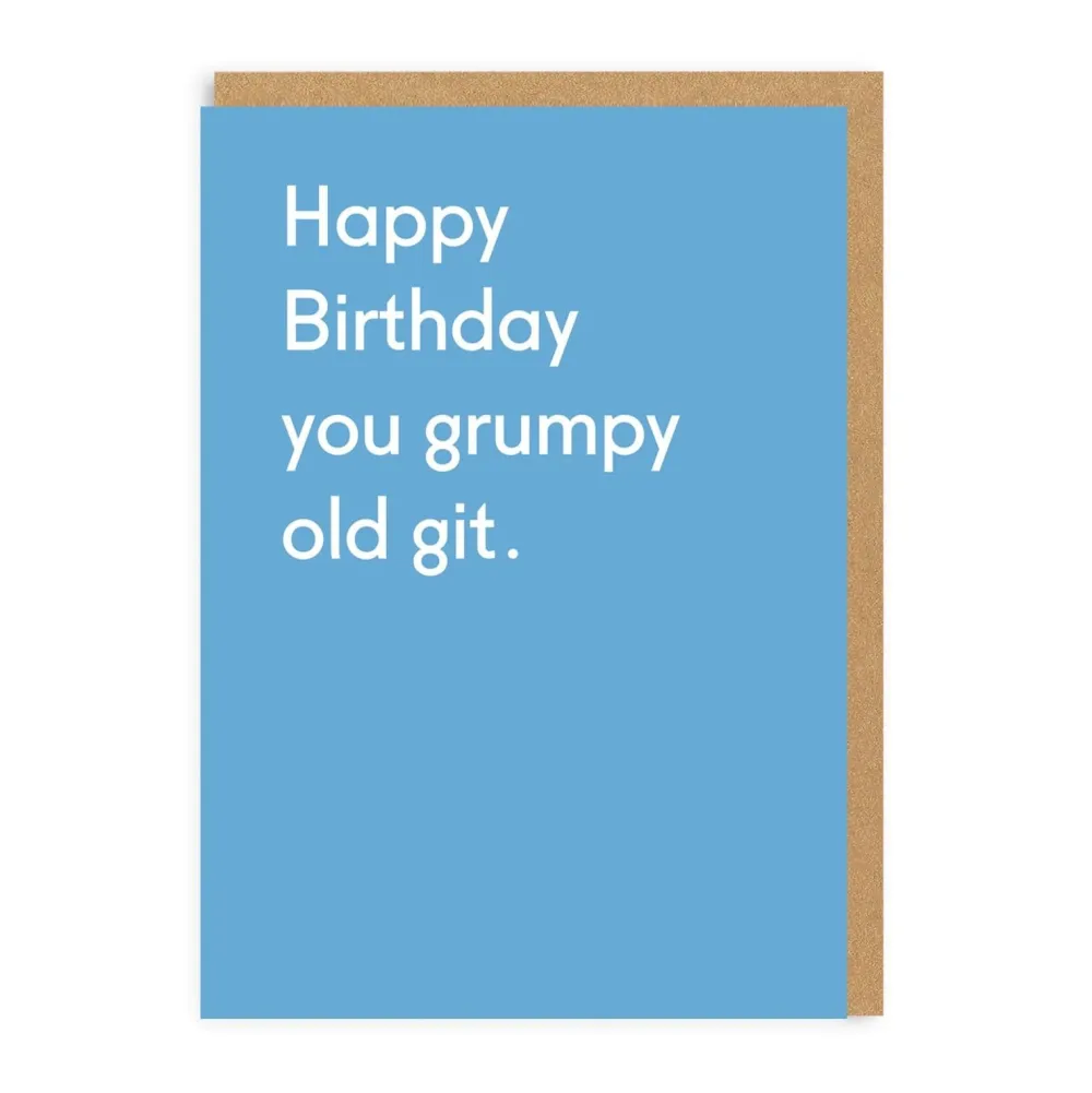 Grumpy Old Git Birthday Card- Greeting Cards