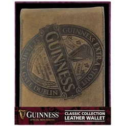 Guinness Classic Brown Leather Wallet- Cultural Icons