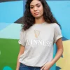 Guinness Harp Beige Premium Tee (Medium)- Shirts & Sweaters|Cultural Icons