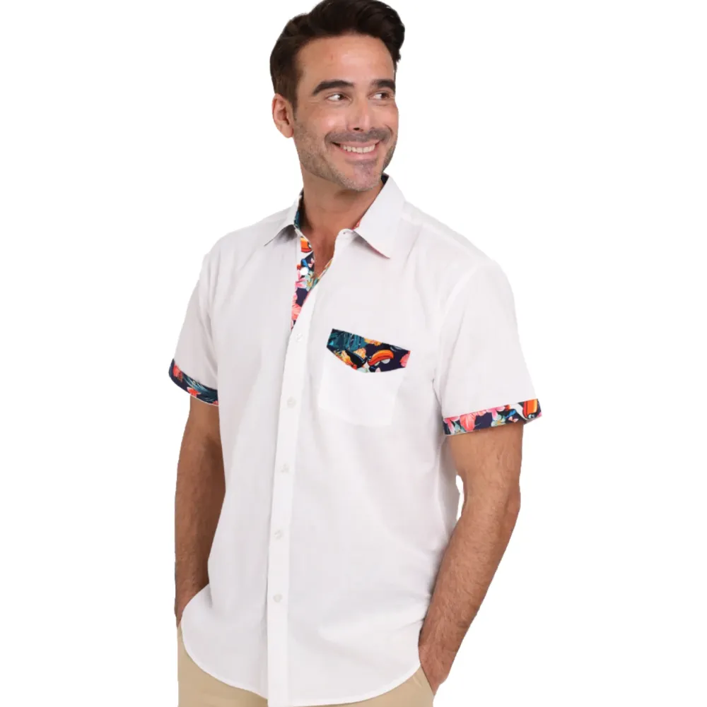 Guinness White Linen Summer Shirt- Shirts & Sweaters|Cultural Icons