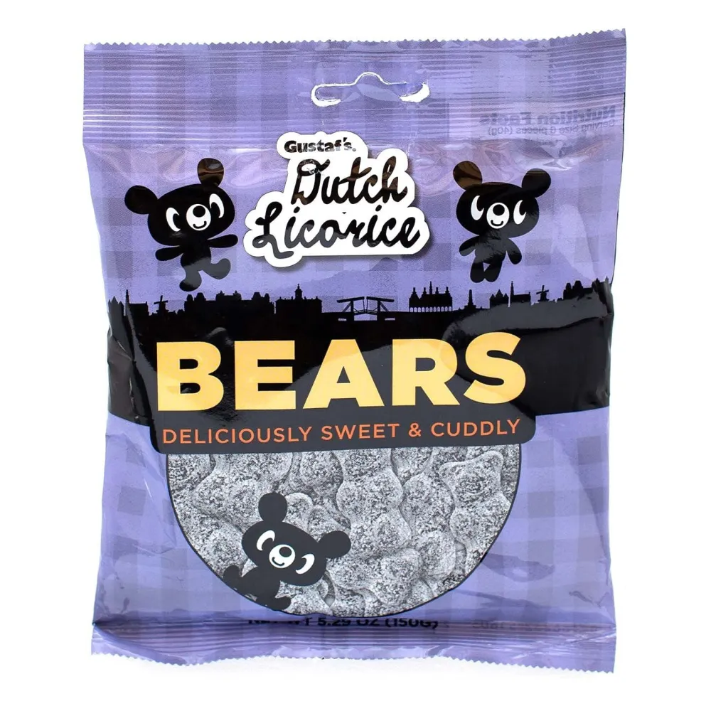 Gustaf's Dutch Sugared Licorice Bears- Sweets