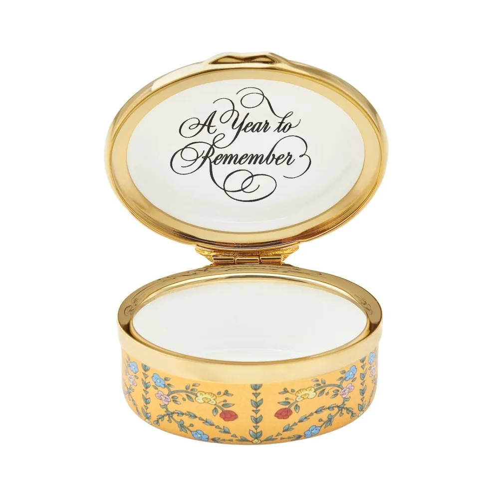 Halcyon Days 2024 Annual Enamel Trinket Box- Halcyon Days Enamels