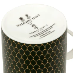 Halcyon Days Antler Trellis Dark Green Creamer- Halcyon Days China|Halcyon Days