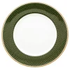 Halcyon Days Antler Trellis Dark Green 8" Plate- Halcyon Days China|Halcyon Days