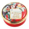 Halcyon Days At Christmas All Roads Lead Home Enamel Box- Halcyon Days Enamels