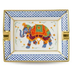Halcyon Days Ceremonial Indian Elephant Ashtray- Halcyon Days China