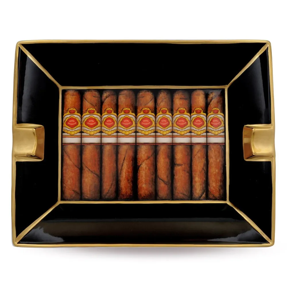 Halcyon Days Cigars Print Ashtray- Home Accents|Halcyon Days China
