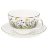 Halcyon Days Highgrove Wildflower Breakfast Cup & Saucer- Halcyon Days China|Halcyon Days
