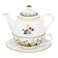 Halcyon Days Highgrove Wildflower Tea for One- King Charles Iii|Halcyon Days China