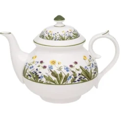 Halcyon Days Highgrove Wildflower Teapot- King Charles Iii|Halcyon Days China
