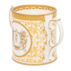 Halcyon Days King Charles Coronation Gold Loving Cup- King Charles Iii|Halcyon Days China