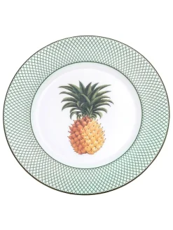 Halcyon Days Kitchen Garden Pineapple Trellis Dinner Plate- Halcyon Days China|Halcyon Days