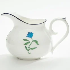 Halcyon Days Nina Campbell Marguerite Blue Creamer- Halcyon Days|Creamers & Sugar Bowls