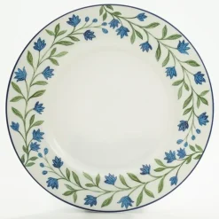 Halcyon Days Nina Campbell Marguerite Blue Salad Plate- Halcyon Days China|Halcyon Days