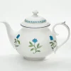 Halcyon Days Nina Campbell Marguerite Blue Teapot- Halcyon Days China|Halcyon Days
