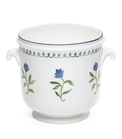 Halcyon Days Nina Campbell Marguerite Handled Cachepot- Home Accents|Halcyon Days China