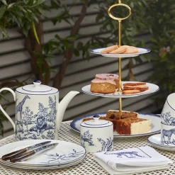 Halcyon Days Nina Campbell Serengeti Elephant Teacup & Saucer- Halcyon Days China|Halcyon Days